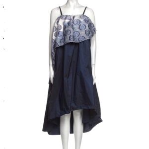 NEW RUNWAY TIA CIBANI overlap ink jumper dress women